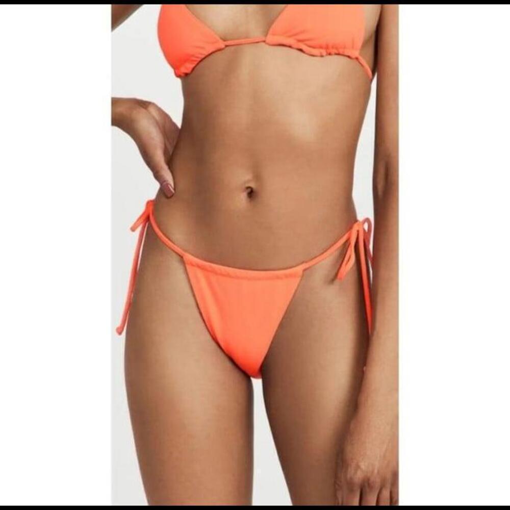 New good american tie bikini bottom